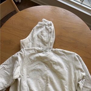 Beige madhappy cream Sweatshirt and Sweatpants Set